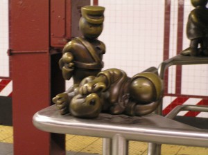 tom otterness, life underground sculptures