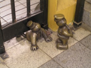 tom otterness, life underground sculptures