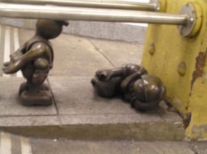 tom otterness, life underground sculptures