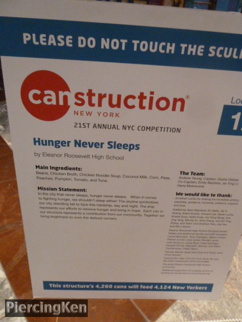 canstruction ny, canstruction ny 2013, brookfield place