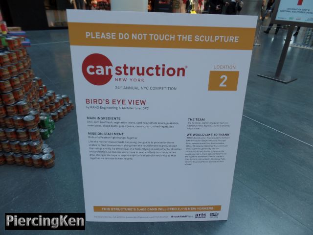 canstruction new york 2016, construction, construction new york, brookfield place