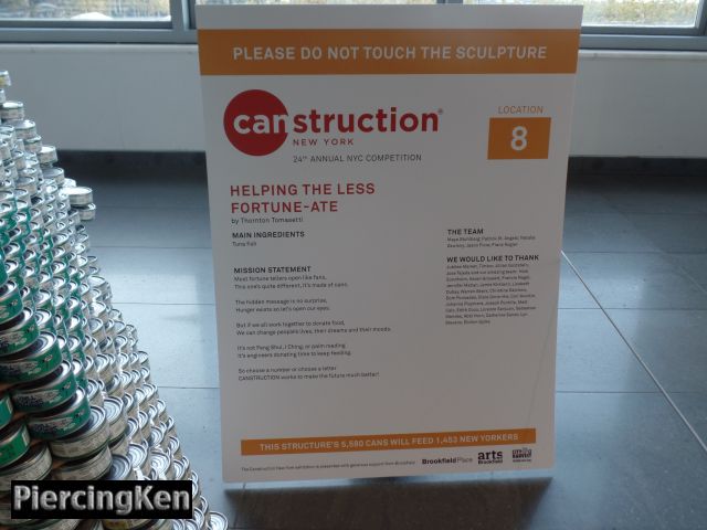 canstruction new york 2016, construction, construction new york, brookfield place