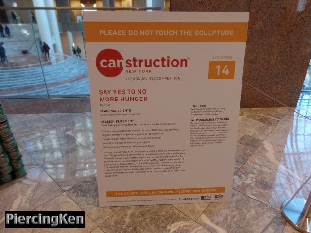 canstruction new york 2016, construction, construction new york, brookfield place