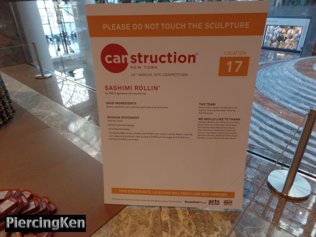 canstruction new york 2016, construction, construction new york, brookfield place