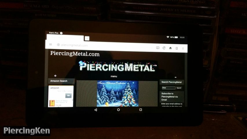 kindle fire tablet, metal media office