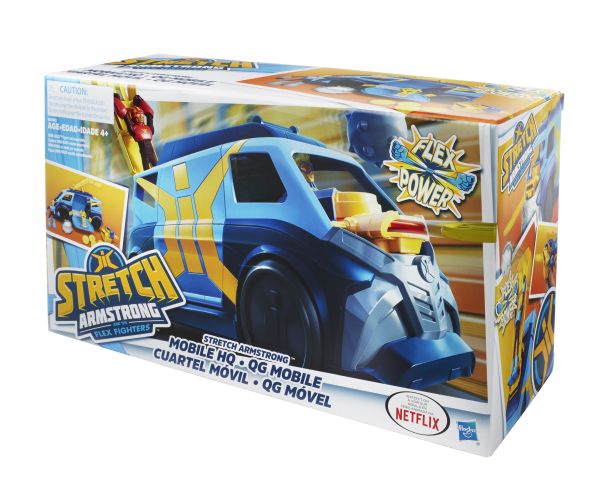 hasbro, action figures, stretch armstrong, stretch armstrong and the flex fighters