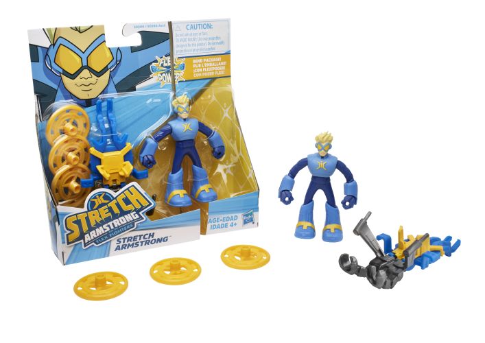 hasbro, action figures, stretch armstrong, stretch armstrong and the flex fighters