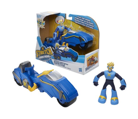 hasbro, action figures, stretch armstrong, stretch armstrong and the flex fighters