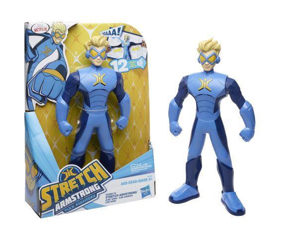 hasbro, action figures, stretch armstrong, stretch armstrong and the flex fighters