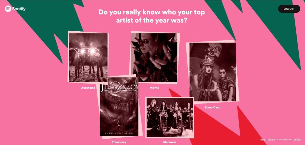 spotify, 2017 wrapped