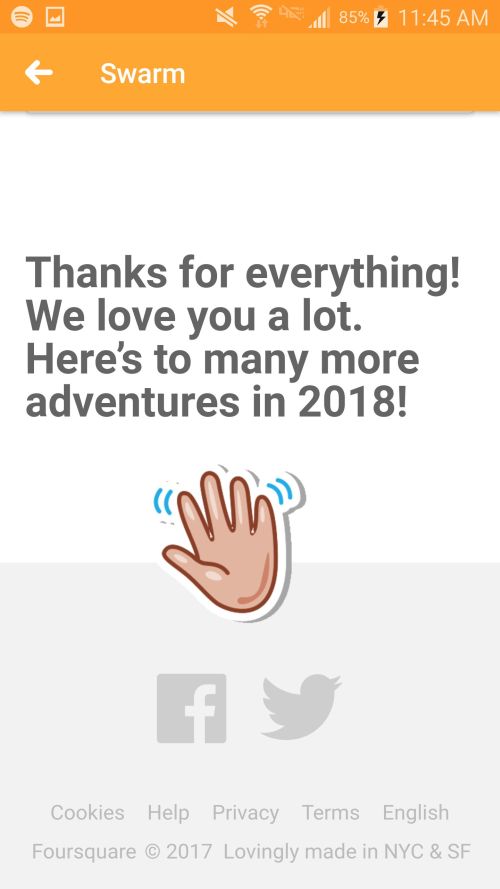 swarm, year in review, foursquare