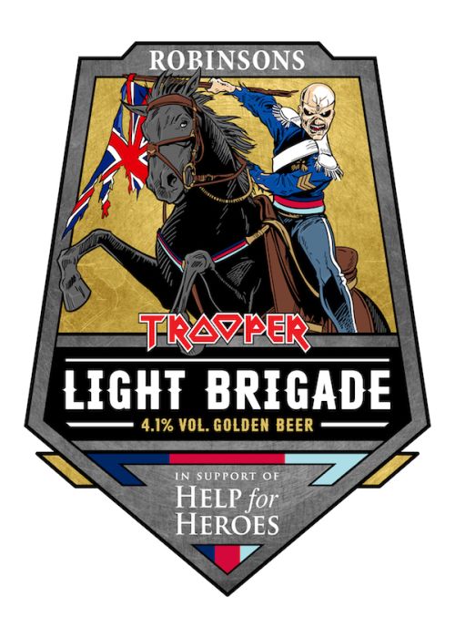 robinsons brewery, iron maiden beer, iron maiden, light brigade beer