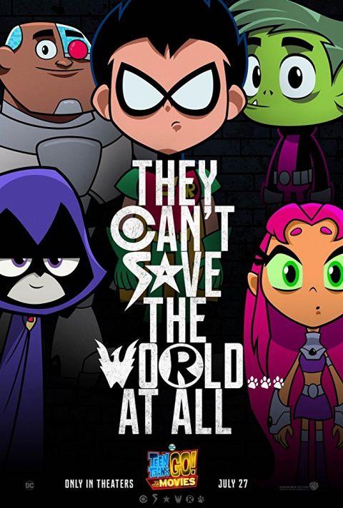 movie posters, warner brothers pictures, teen titans go to the movies