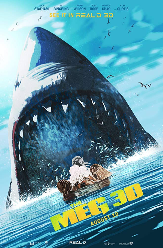 movie posters, warner brothers pictures, the meg