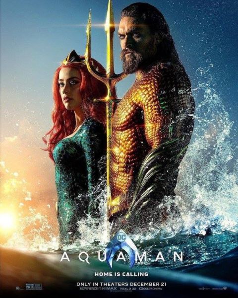 movie posters, warner brothers pictures, aquaman