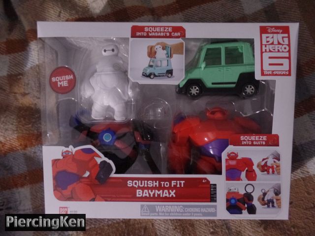 bandai, big hero 6, squish-to-fit baymax