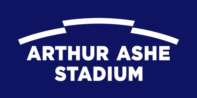 arthur ashe stadium logo, stadium logos, arthur ashe stadium